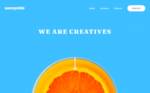 Sunnyside landing page